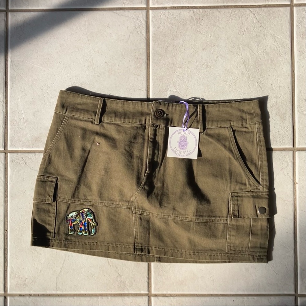 Muche & Muchett green mini skirt